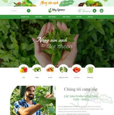 Theme wordpress nông sản 03